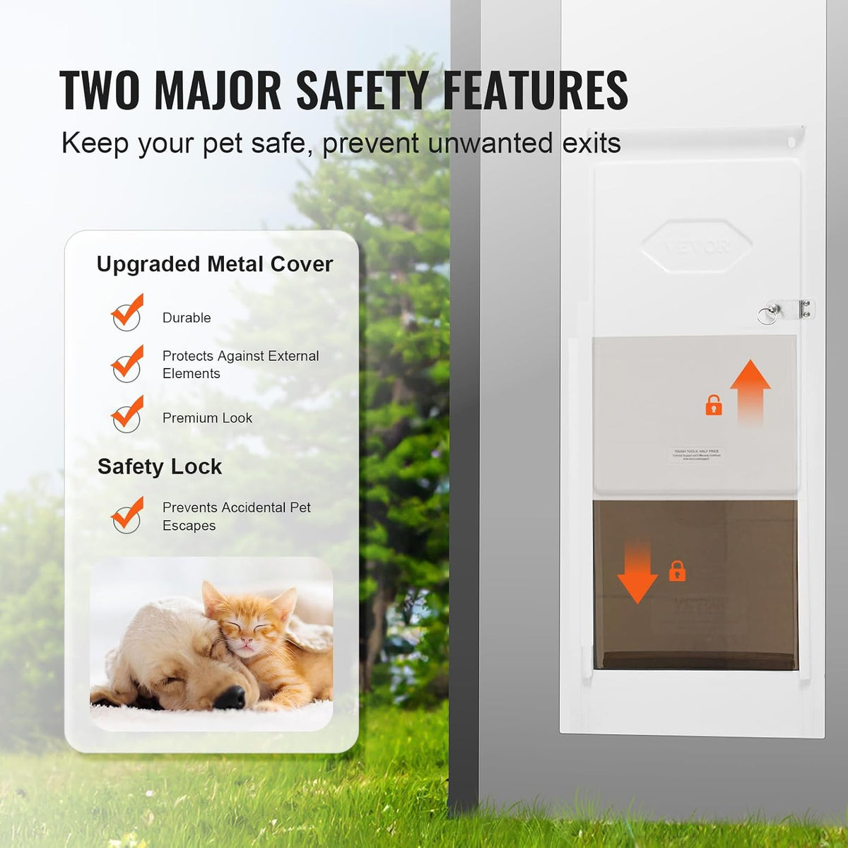 Dog Door for Sliding Glass Door X-Large Doggy Door for Sliding Doors