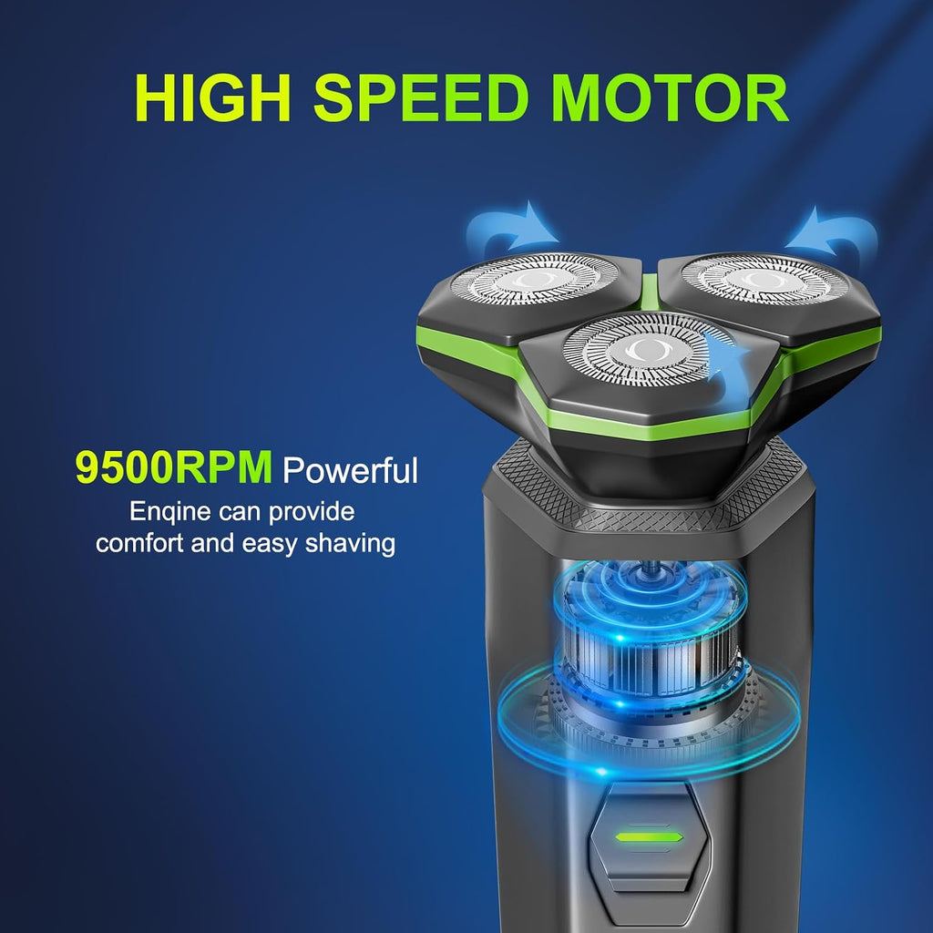 Electric Razor for Men - Electric Shavers for Men with Magnetic Detachable Head, 3D Floating Head, Ideal for Travel