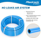Compressed Air Piping System 3/4" x 100 feet HDPE Aluminum Air Line Kit with Elbow Air Pipe Fitting for Shop Garage 200PSI and 2 Pack 3/4 inch Straight Air System Fittings with 3/4" Male NPT Thread