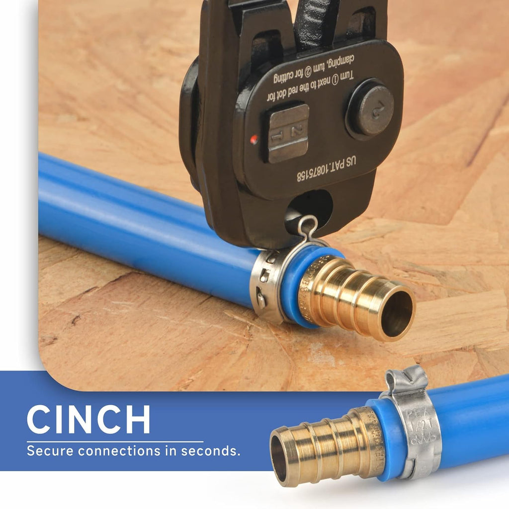 iCrimp PEX Crimping Tool, Ratchet Cinch & Removal Tool for 3/8"-1"