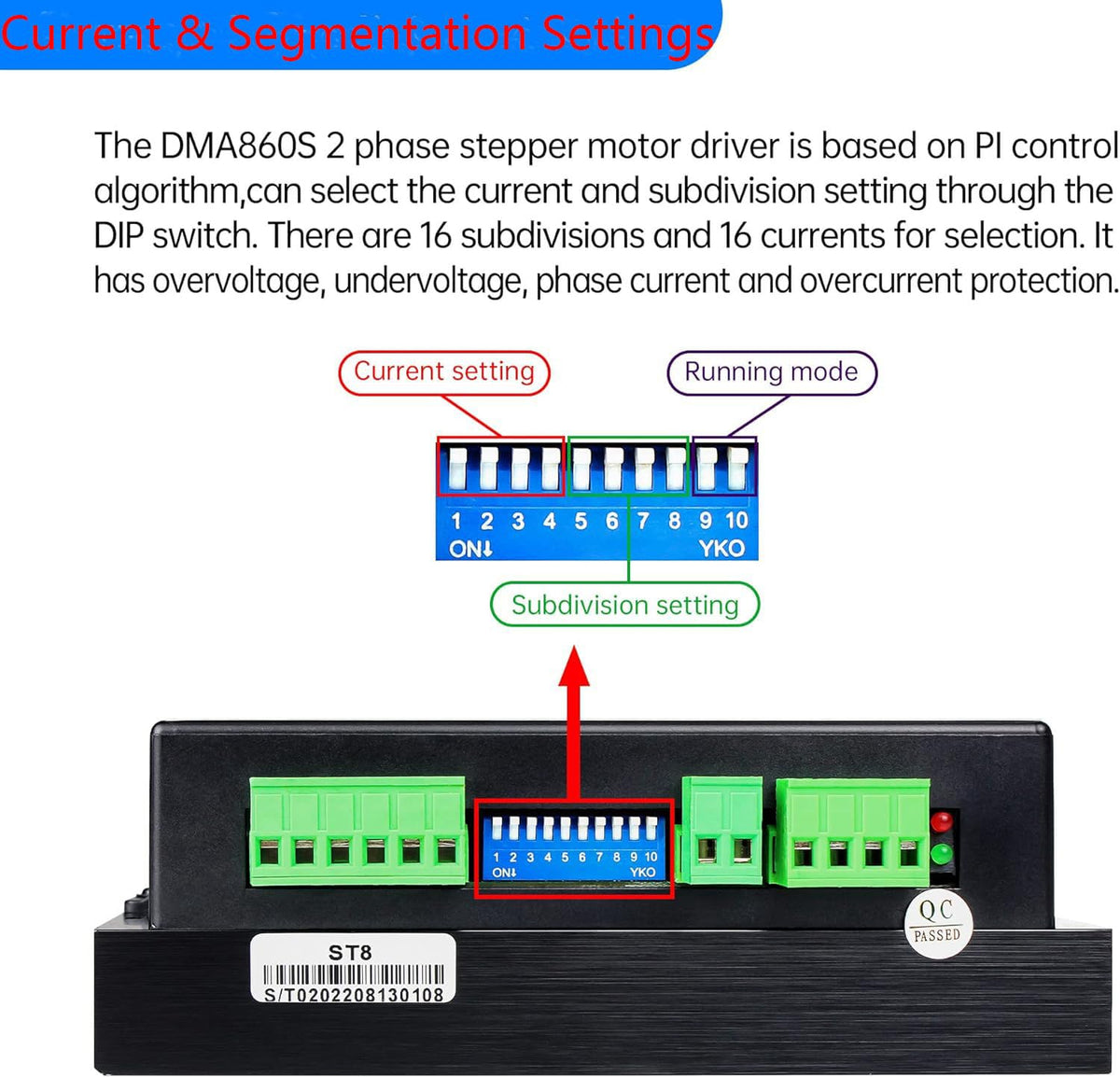 YIDOFENG CNC DMA860S Digital Stepper Driver
