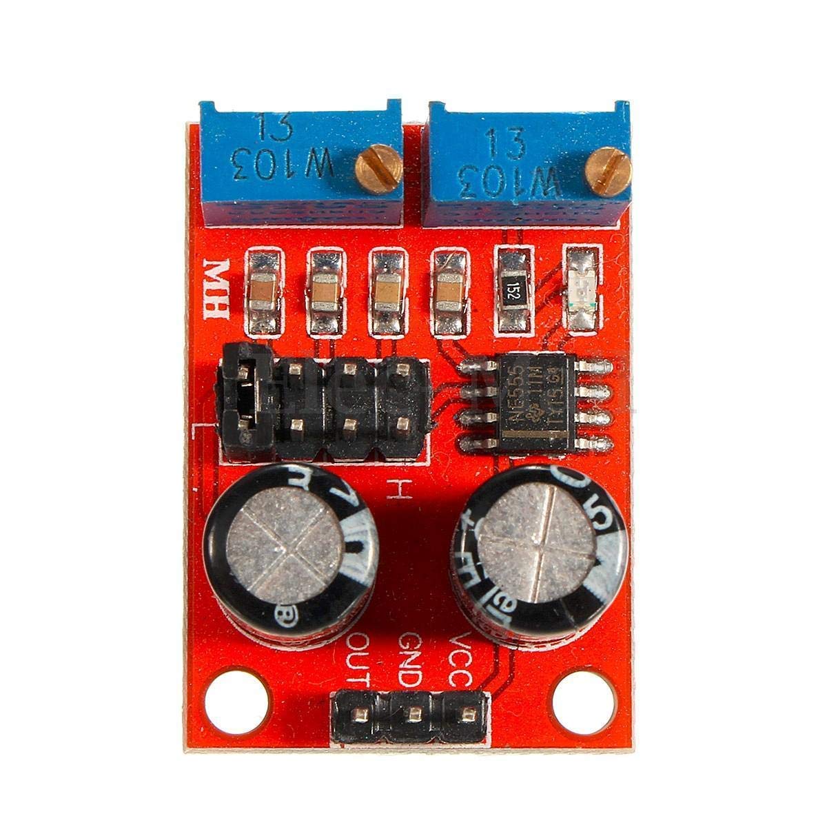 HiLetgo 5pcs NE555 Pulse Frequency Square Wave Rectangular Wave Signal Generator Signal Generator Module Stepper Motor Driver DC 5V-15V Powered