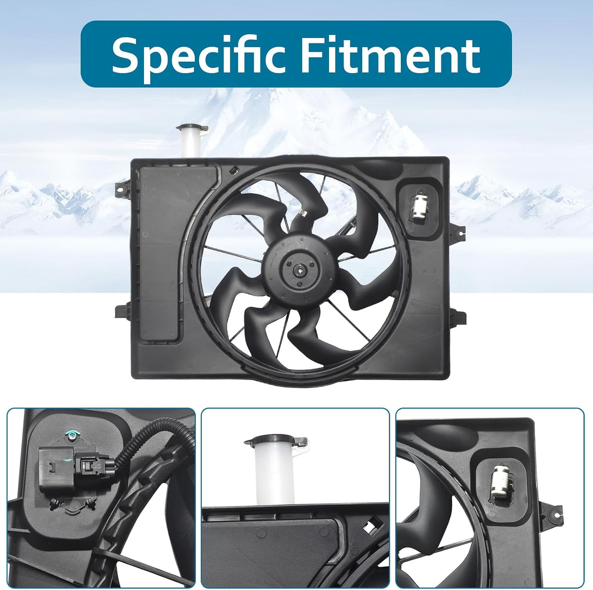 Radiator Cooling Fan for Kia Forte 2019-2022 for Hyundai Elantra 2017-2020