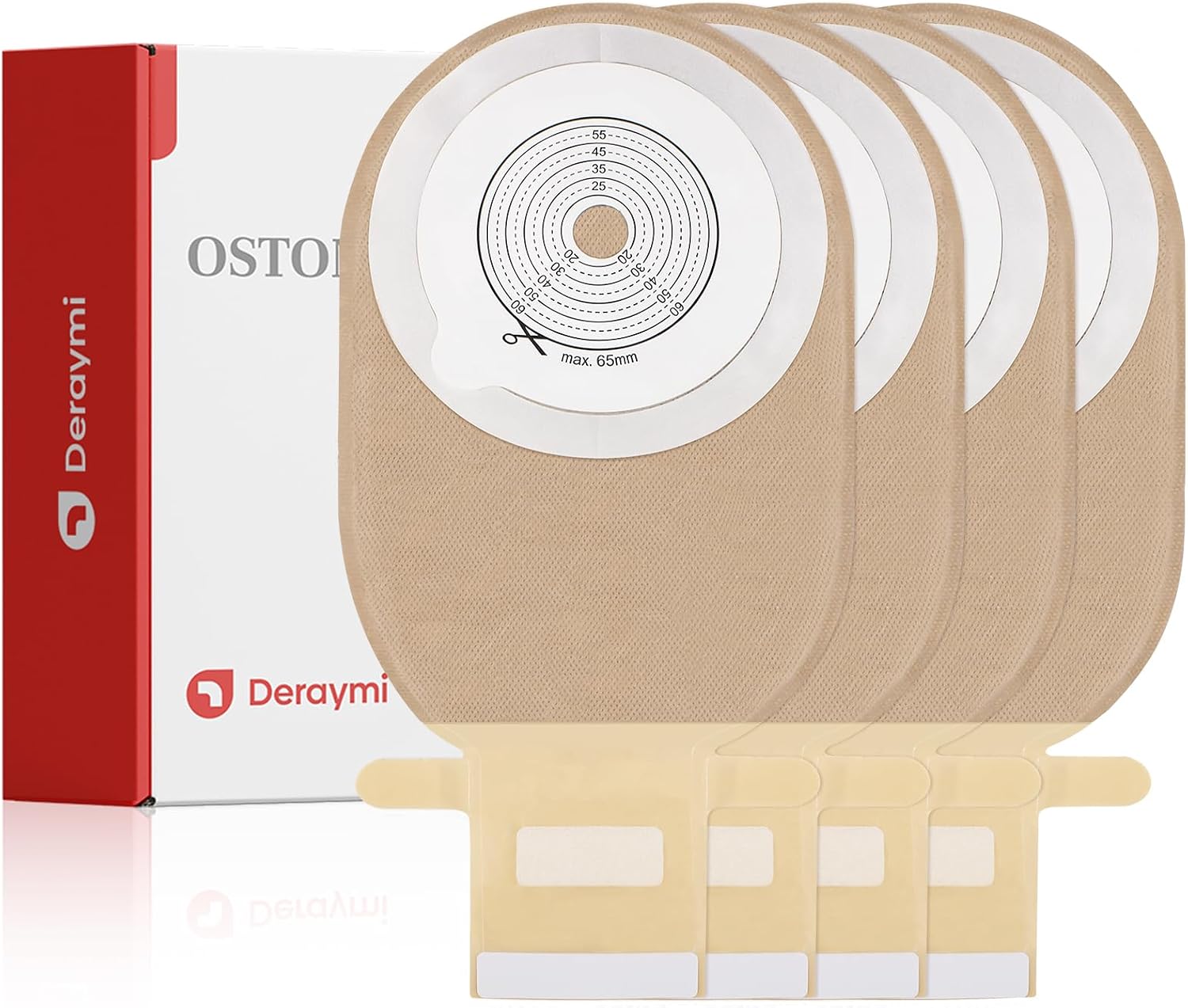 20 PCS Colostomy Bags Ostomy Supplies One Piece Ostomy Bags, Ostomy Drainable Pouches for Ileostomy Stoma Care