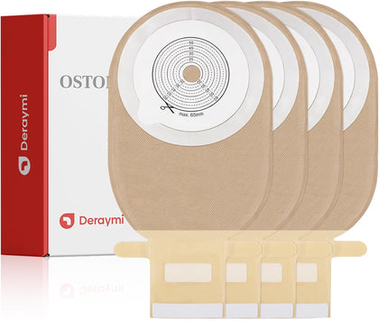 20 PCS Colostomy Bags Ostomy Supplies One Piece Ostomy Bags, Ostomy Drainable Pouches for Ileostomy Stoma Care