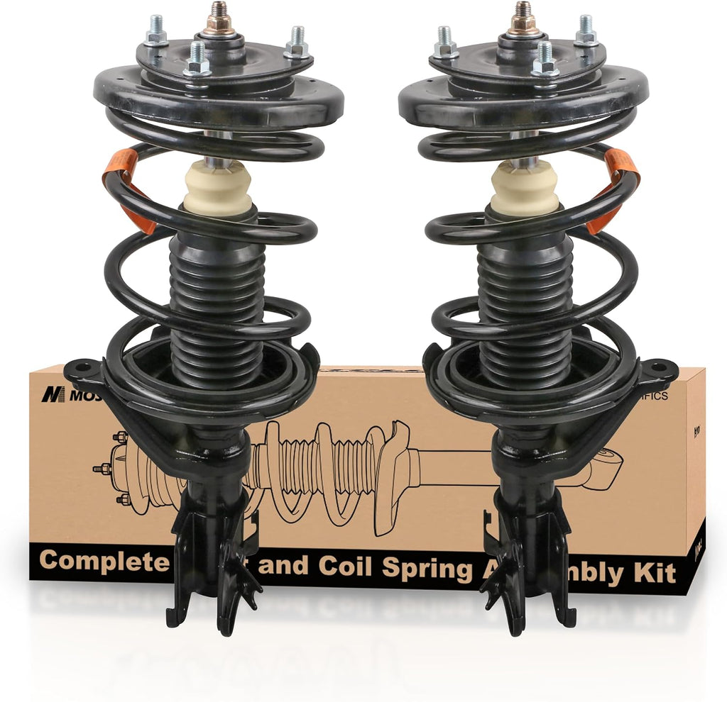 MOSTPLUS Complete Front Struts Shocks Absorbers Assemblies 171433 171434 Compatible for 2001-2005 Honda Civic Coil Spring Assembly