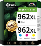 962XL 962 Ink Cartridges Combo Pack Replacement for HP 962XL (4 Pack)