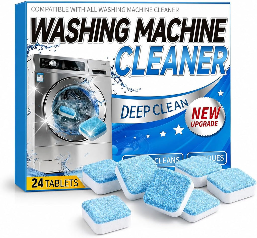 Washing Machine Cleaner, 24 Pack Powerful Washing Machine Cleaning Tablet