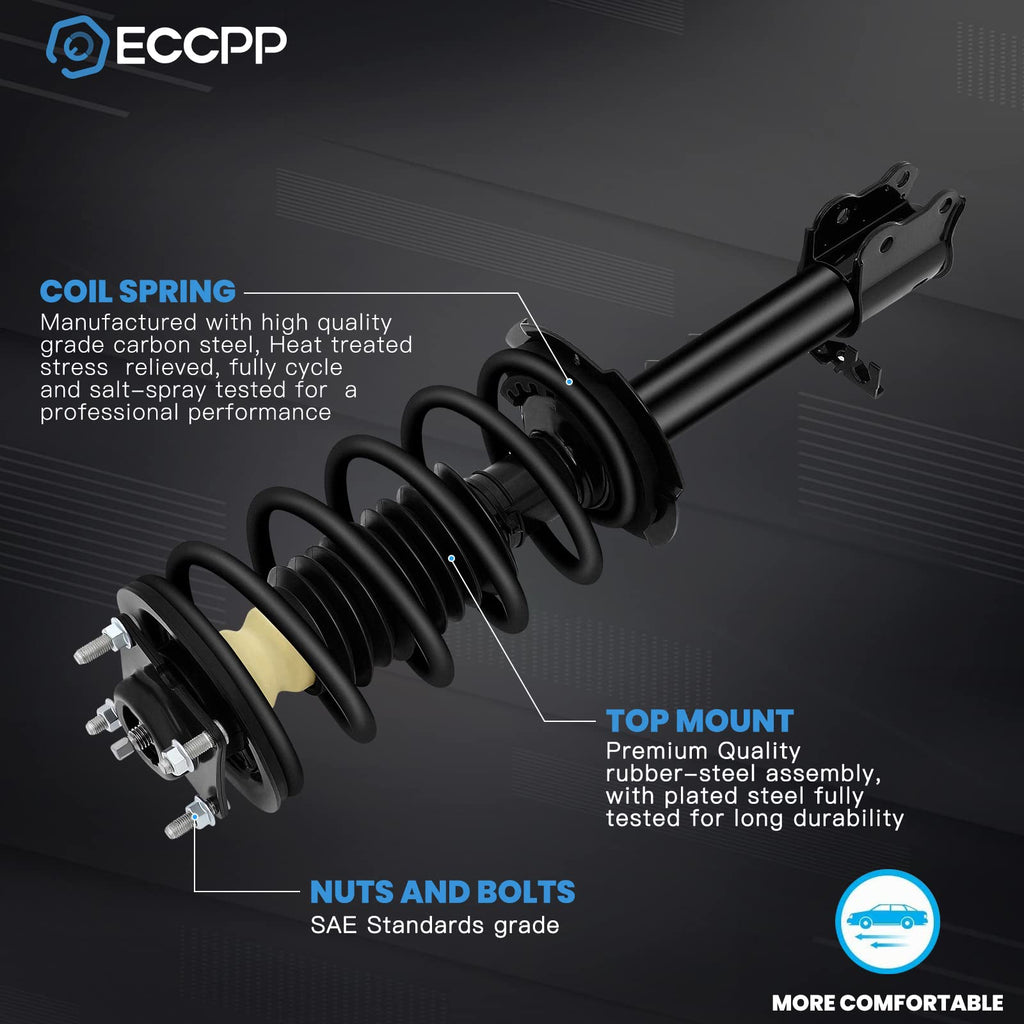 ECCPP Complete Struts Front Pair Strut for Ford Escape 2001-2012