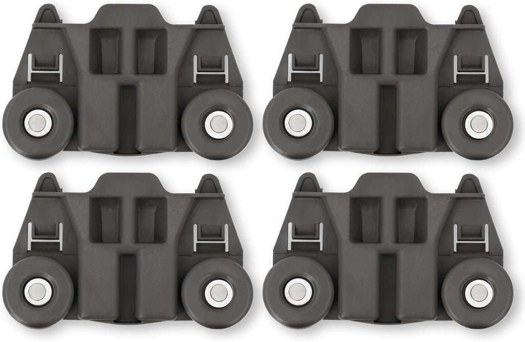 BlueStars 4-Pack W10195417 Dishwasher Lower Rack Wheel with Steel Screws