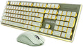 Wireless Keyboard and Mouse Combo with Warm Backlit, Rechargeable-Green