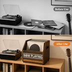 Vinyl Record Storage Box, Vinyl Record Holder & Record Storage Box