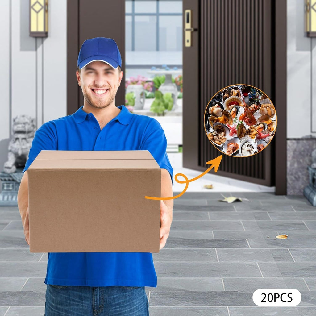Insulated shipping box for 20 units, 12 x 10 x 8 inches