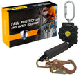 6FT Fall Protection Retractable Lanyard - Heavy Duty SRL Fall Arrest System