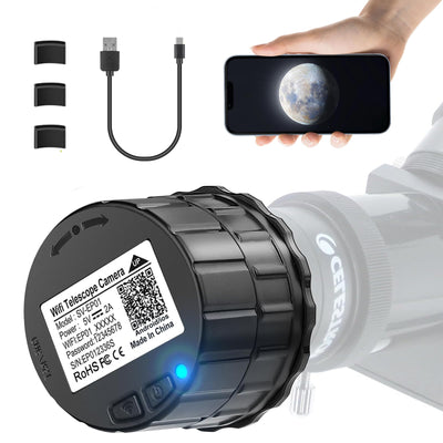 WiFi Telescope Eyepiece Camera for Astronomy - 4MP Electronic Eyepiece Camera for Astrophotography, Planetary and
