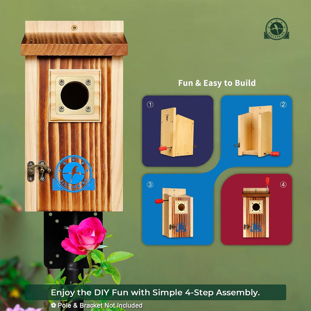 2 Pack Bluebird House, Premium Blue Bird House, Warming Gifts