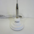 IC100SW CB Radio Antenna Magnetic Base 41" Whip W/Spring (White)