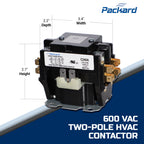 Packard C240A Packard Contactor 2 Pole 40 Amps 24 Coil Voltage