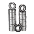 624-2RS Deep Groove Ball Bearings, ID 4mm x OD 13mm x Width 5mm Miniature Bearings, Double Rubber Sealed Ball Bearing Pre-Lubricated Chrome Steel Z2 Lever 20pcs