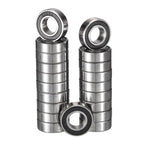 624-2RS Deep Groove Ball Bearings, ID 4mm x OD 13mm x Width 5mm Miniature Bearings, Double Rubber Sealed Ball Bearing Pre-Lubricated Chrome Steel Z2 Lever 20pcs