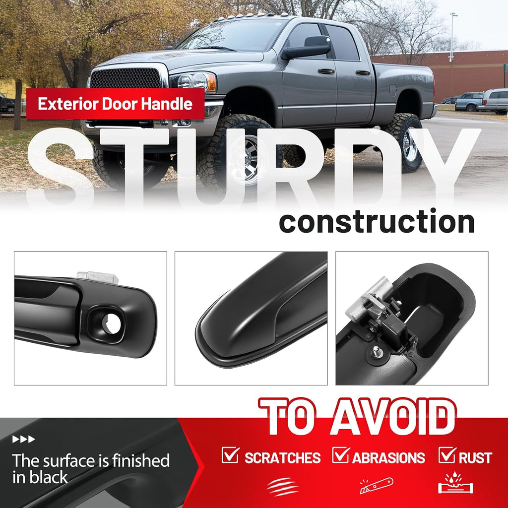 Door Handle Compatible with 2002-2011 Ram 1500