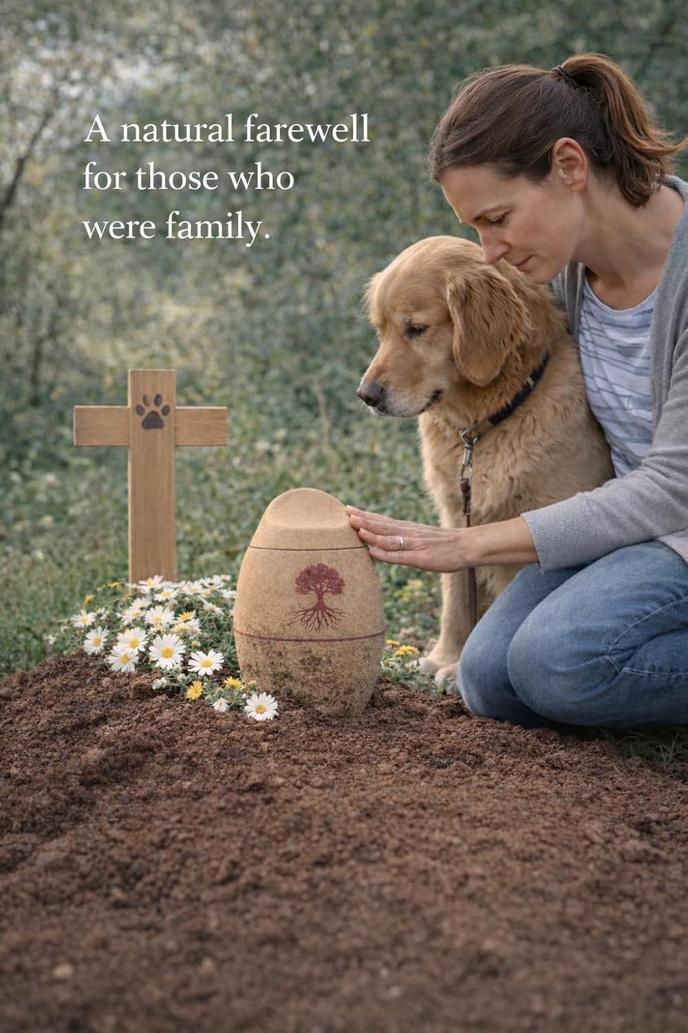 Biodegradable Urn for Human or Pet Ashes – Tree of Life
