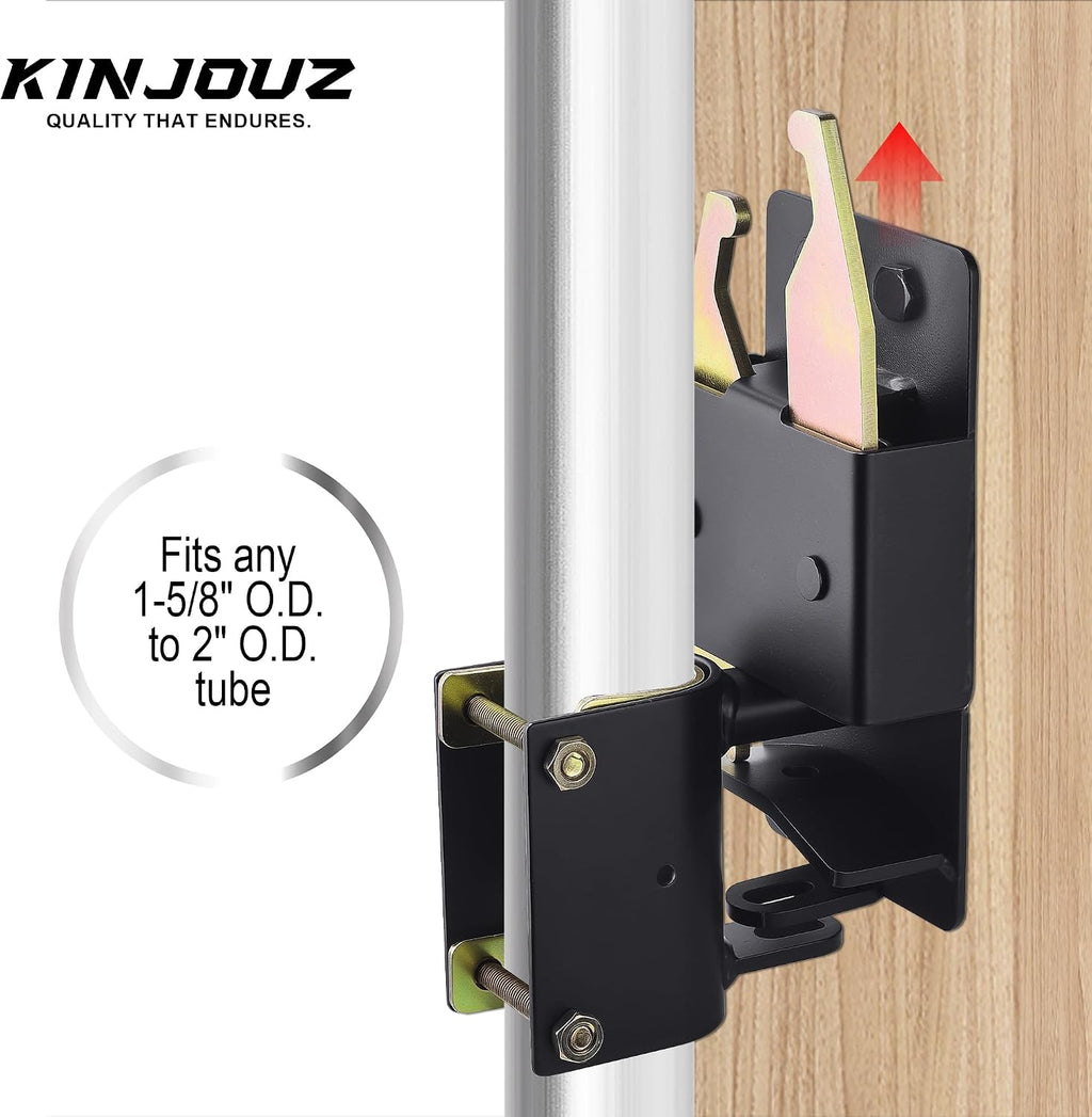 2-Way Farm Gate Latch, Heavy Duty Fence Latch for Metal Tube Gates