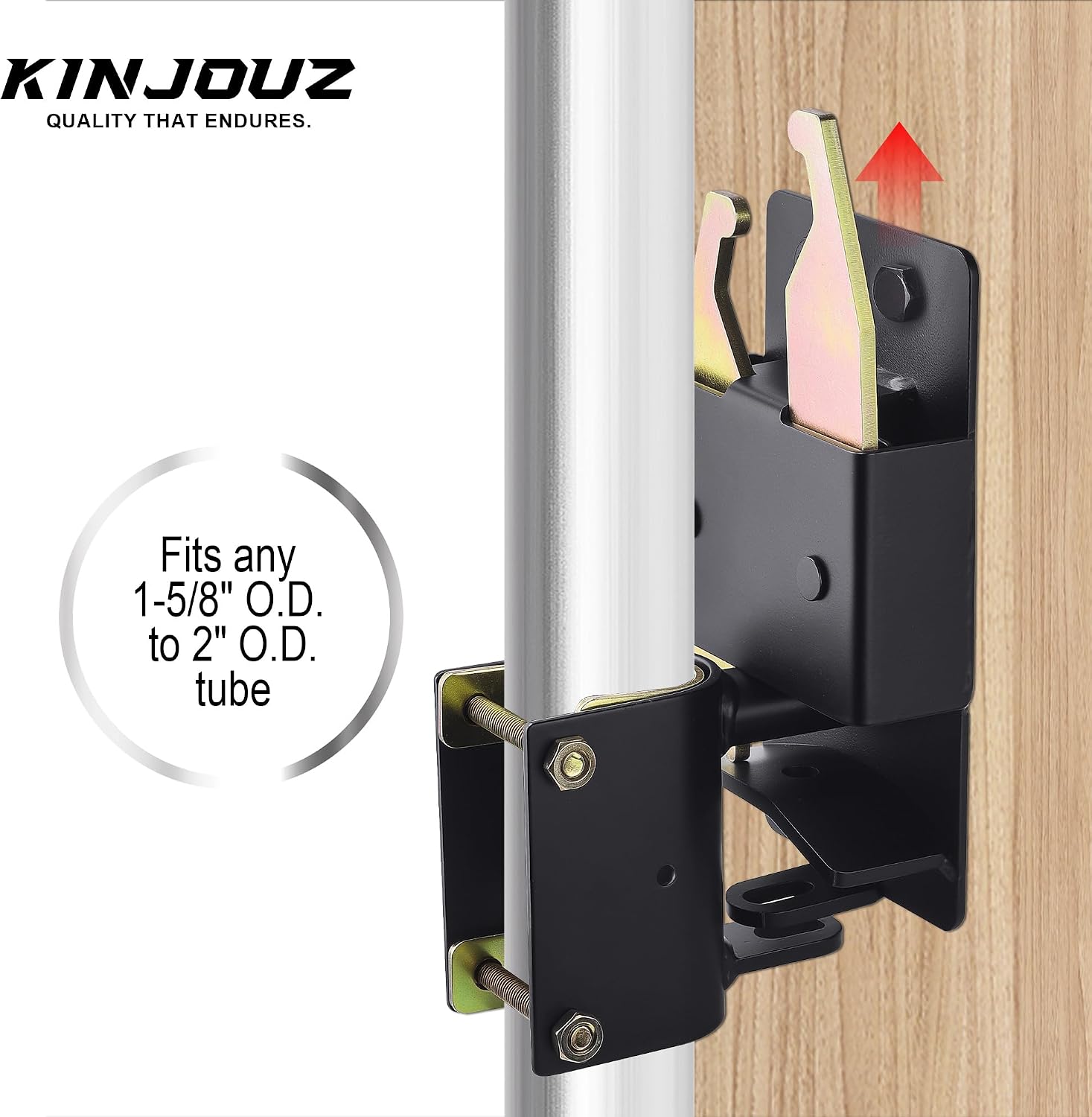 2-Way Farm Gate Latch, Heavy Duty Fence Latch for Metal Tube Gates