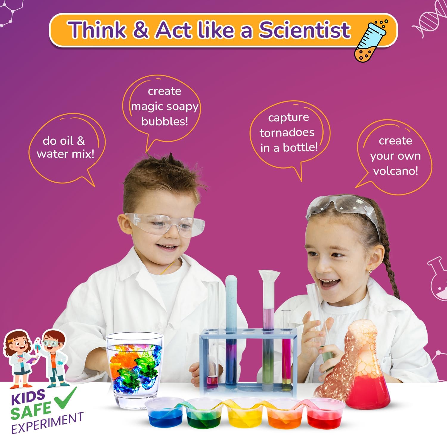 Legendary Mega 150 Science Experiment Kit for Kids, Smart Birthday Gifts, Educational Science Experiments for Boys &
