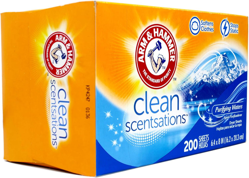 Fabric Softener Sheets, Purifying Waters, 200 ct