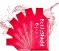 Reusable Wine Protector Travel Bag by Bottle Shield (6-pack) - Unbreakable Bottle Shipping Sleeve, Leak Proof &