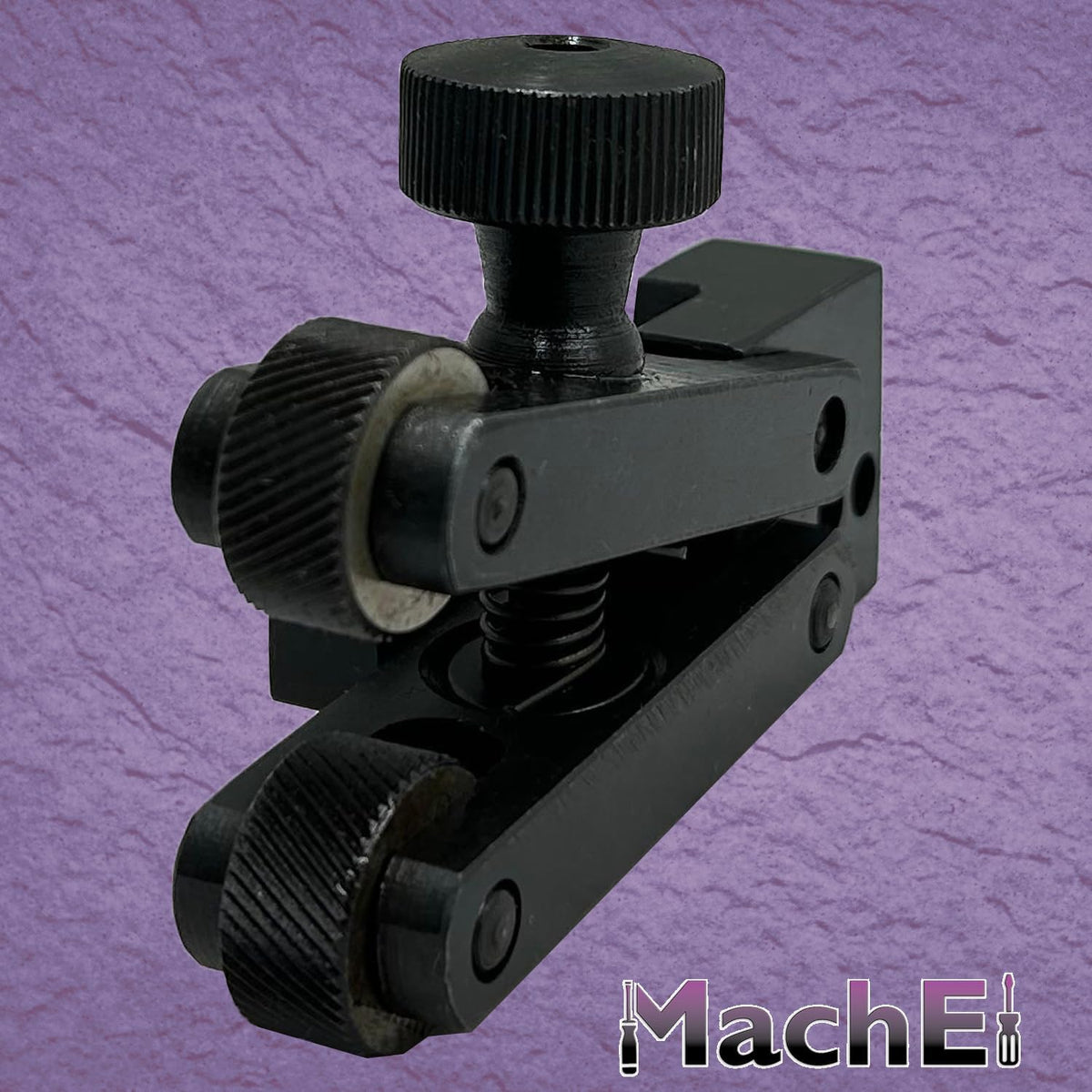 MachEI Mini V-Clamp 5-20 mm Adjustable force Spring action Knurling Tool for Lathe Machine Quick Change Tool Post