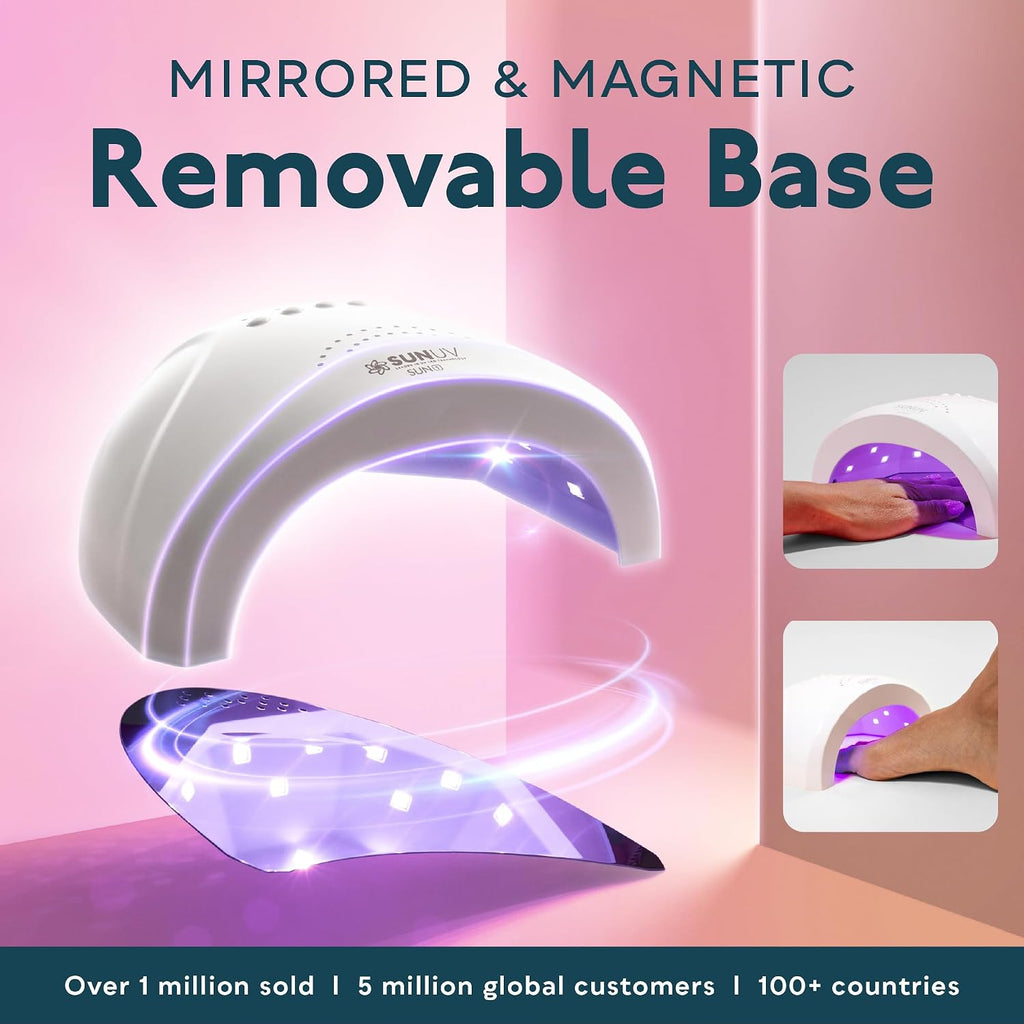 UV LED Nail Lamp, Gel Light for Nail Polish UV Dryer SUNONE White | Professional Fast Curing Lamp for All Gel
