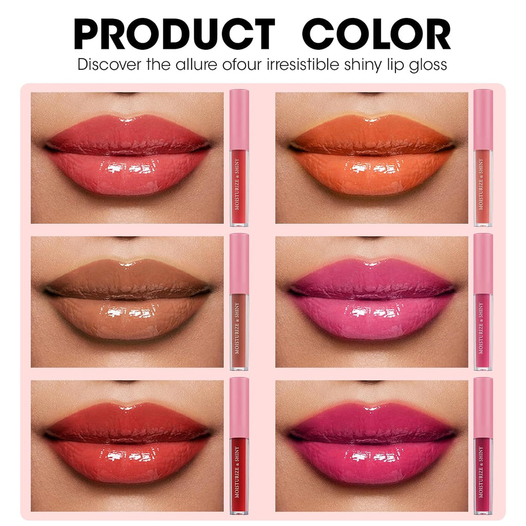30 Pack Lip Gloss Bulk Set, Shimmery Lip Gloss for Women and Girls With Rich Varied Colors