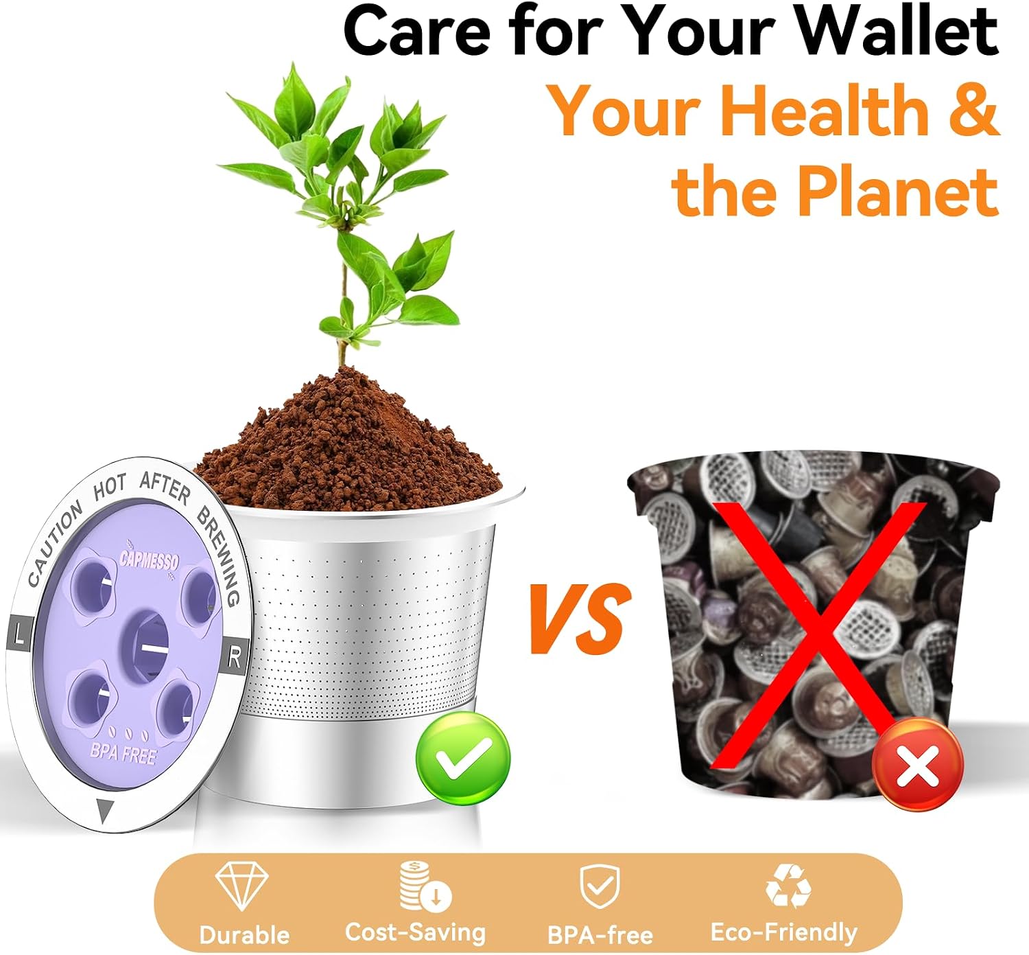 Reusable K Cups for Keurig: 2026 Updated My K Cup Stainless Steel Coffee Pod Refillable Coffee Filters for K