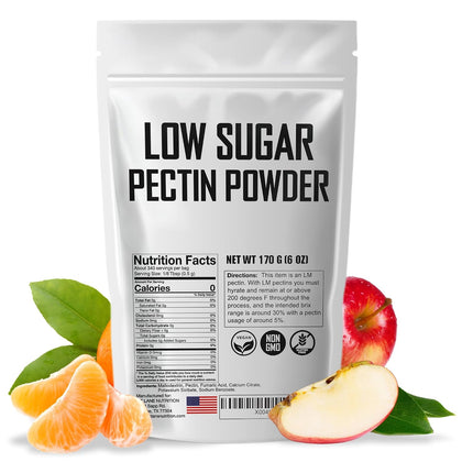 Low Sugar Pectin for Canning Jam & Jellies 6 oz, Natural, Vegan and NON-GMO