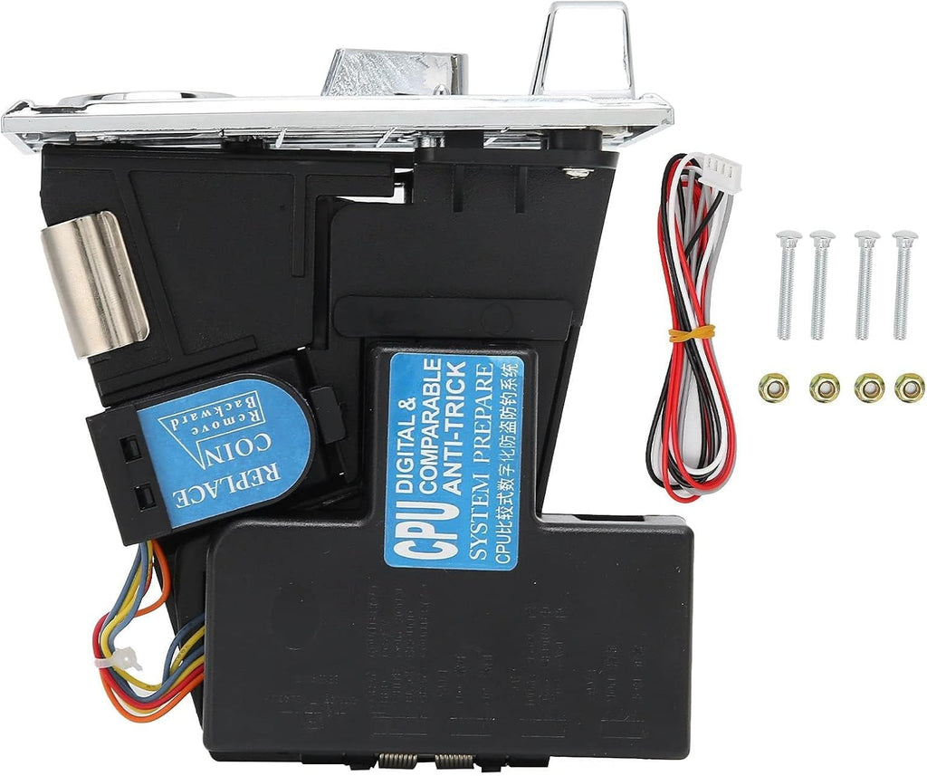 Smart Coin Acceptor, CPU Multi Coins Acceptor Selector Comparable Roll Down Coin Mech Electronic Roll Down Coins