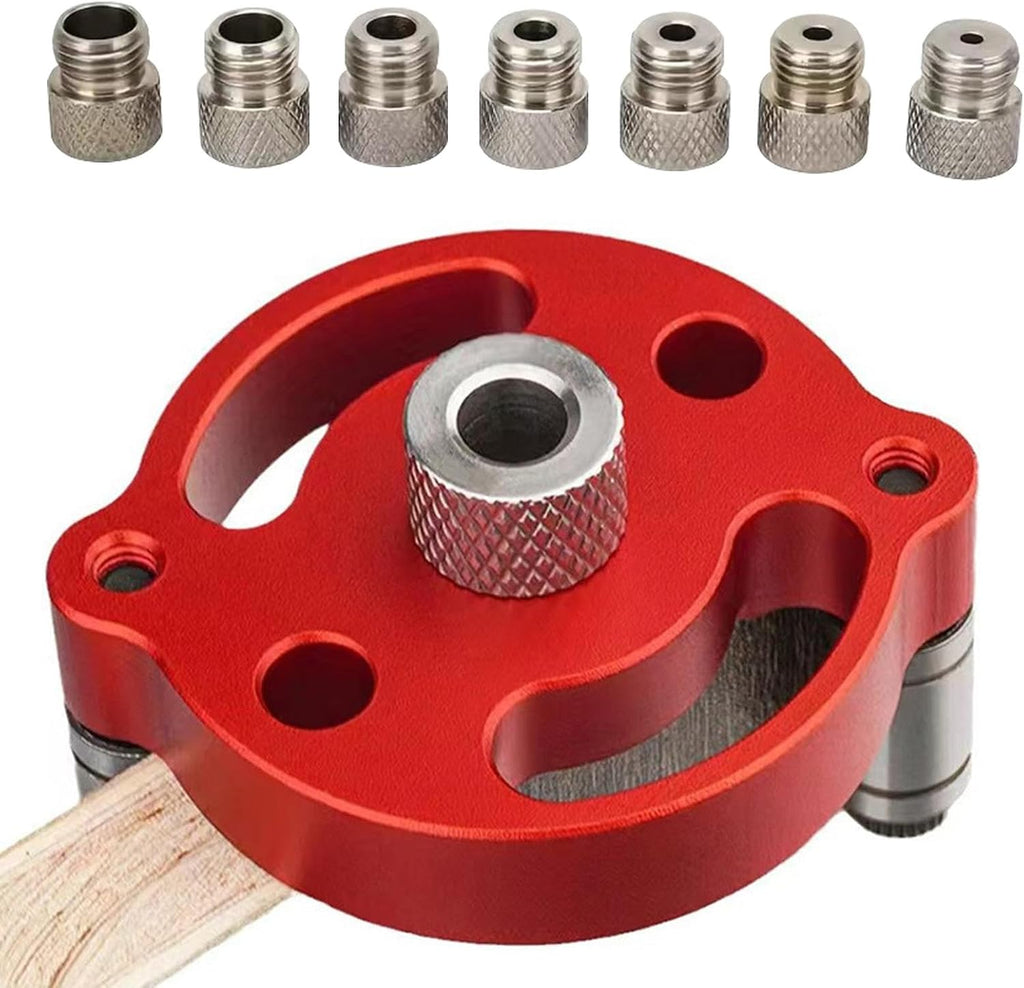 Drill Guide Locator Self Centering Doweling Jig, 3/4/5/6/7/8/9/10mm Self Center Dowel Jig Handheld, Straight Holes