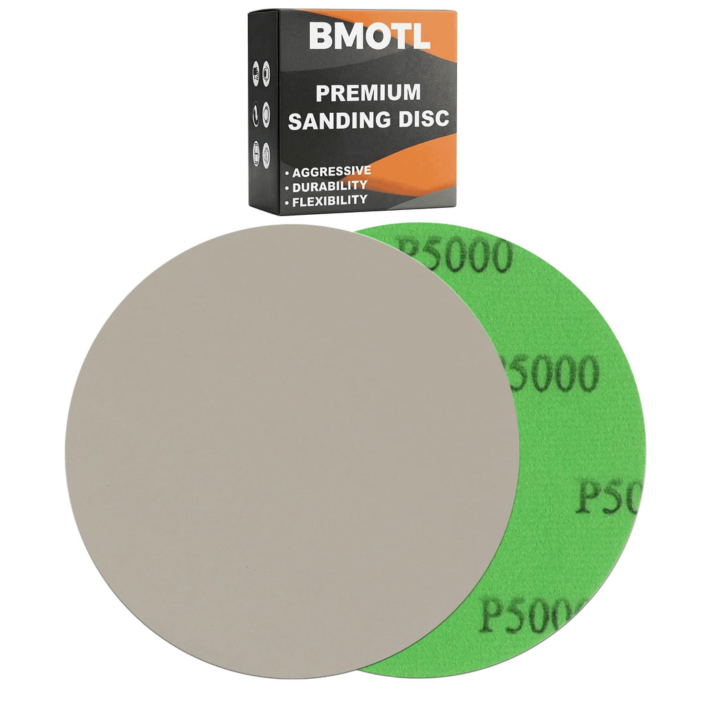 BMOTL 50Pcs 5000 Grit 6 Inch Sanding Discs Hook & Loop