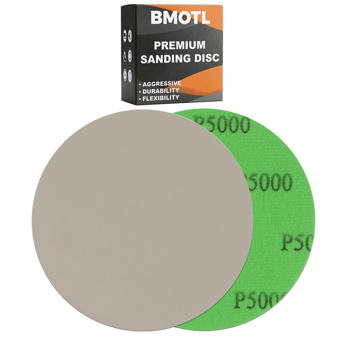 BMOTL 50Pcs 5000 Grit 6 Inch Sanding Discs Hook & Loop