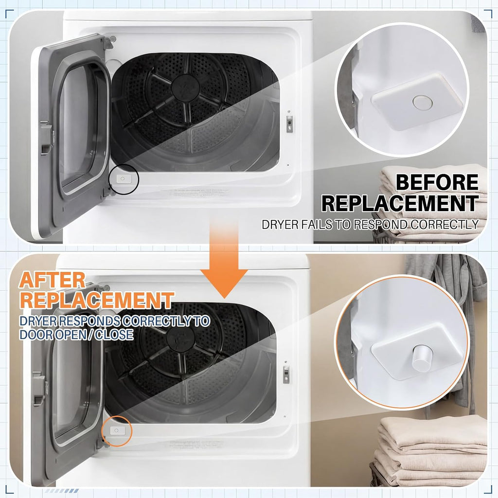 Dryer Door Switch Replacement, Compatible with GE WE04X28977 & WE10X23879