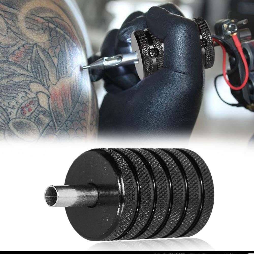 Tattoo Machine Grips Aluminum Back Stem Tattoo Tubes-Black 3pcs