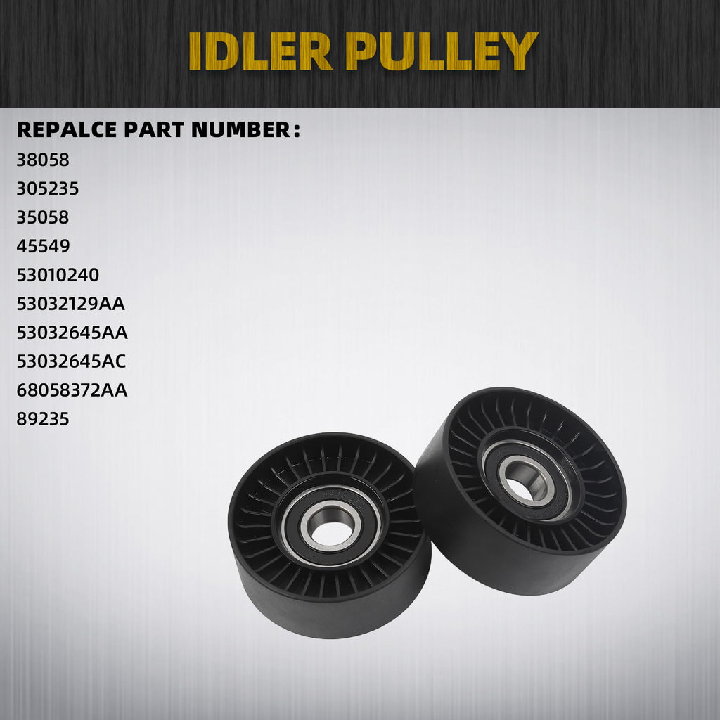 Dasbecan Engine Serpentine Drive Belt Tensioner Idler Pulley Kit