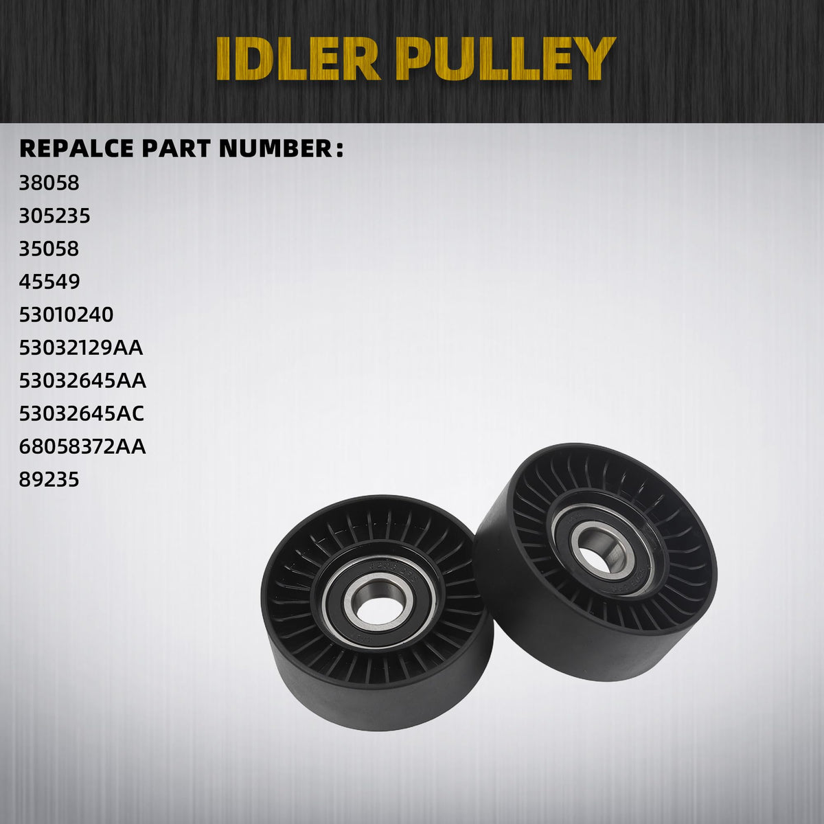 Dasbecan Engine Serpentine Drive Belt Tensioner Idler Pulley Kit