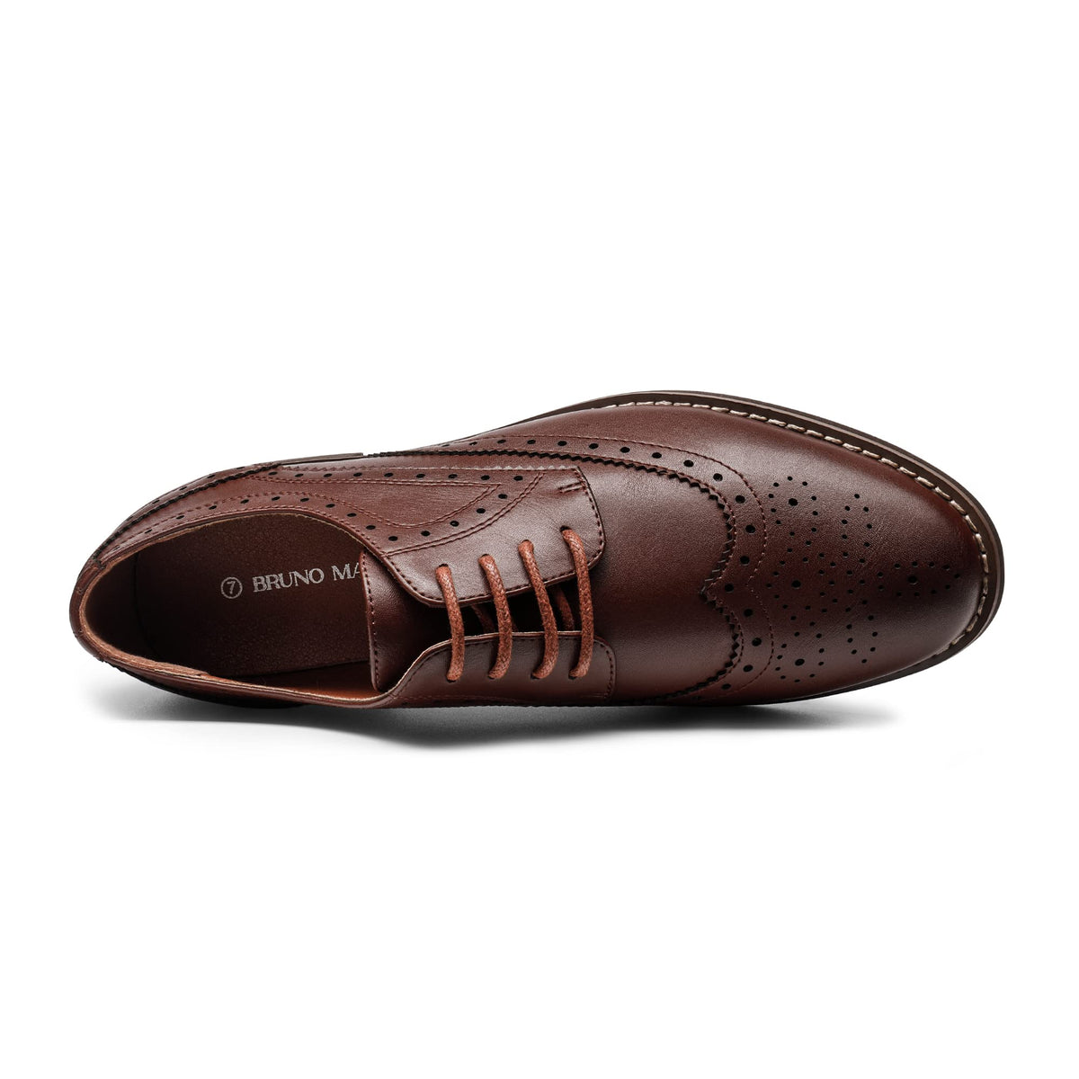 Women's Formal Wingtip Brogue Oxfords,Brown,8