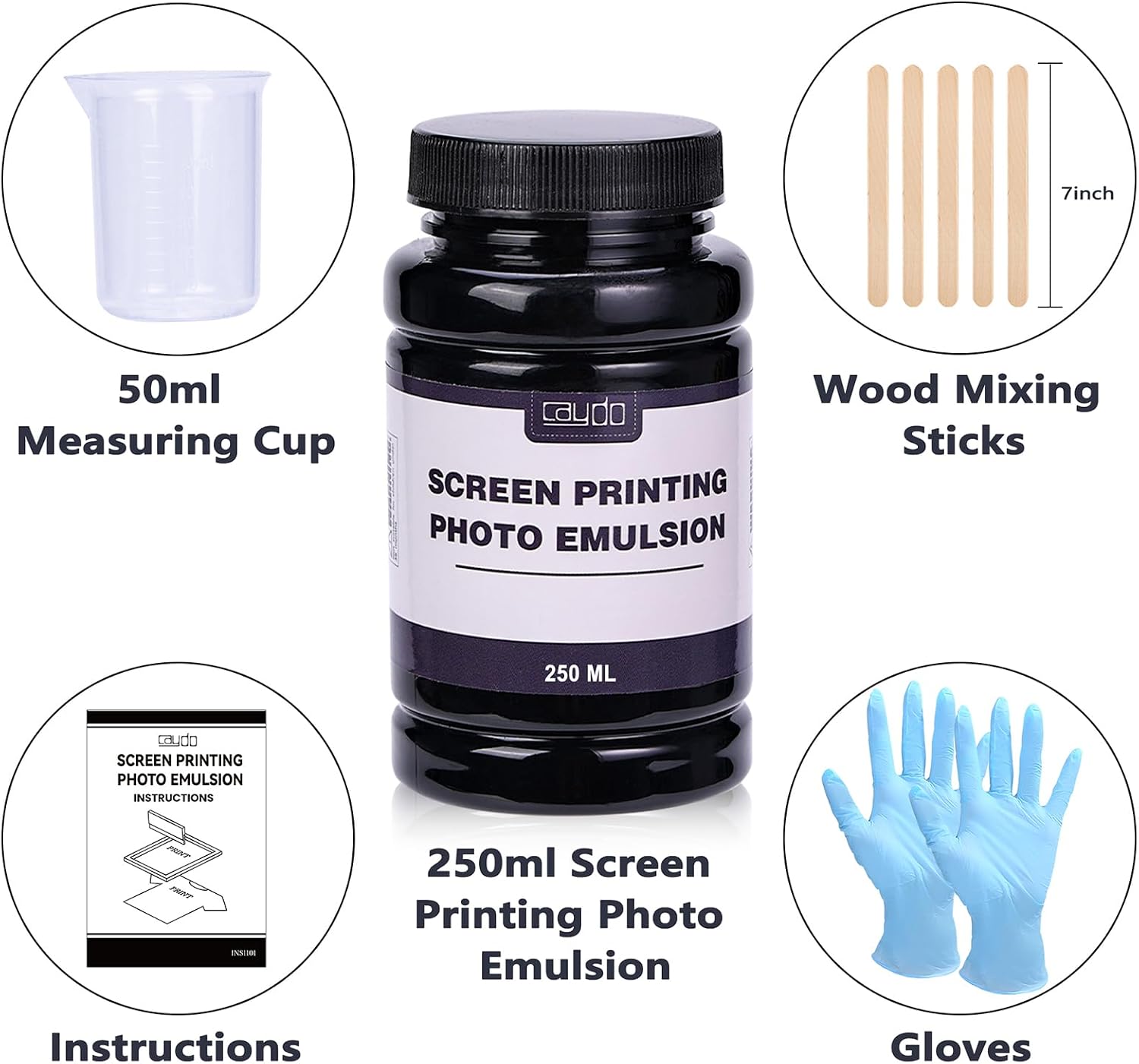 23 Pieces Screen Printing Starter kit with Screen Printing Photo Emulsion for Screen Printing and Fabric