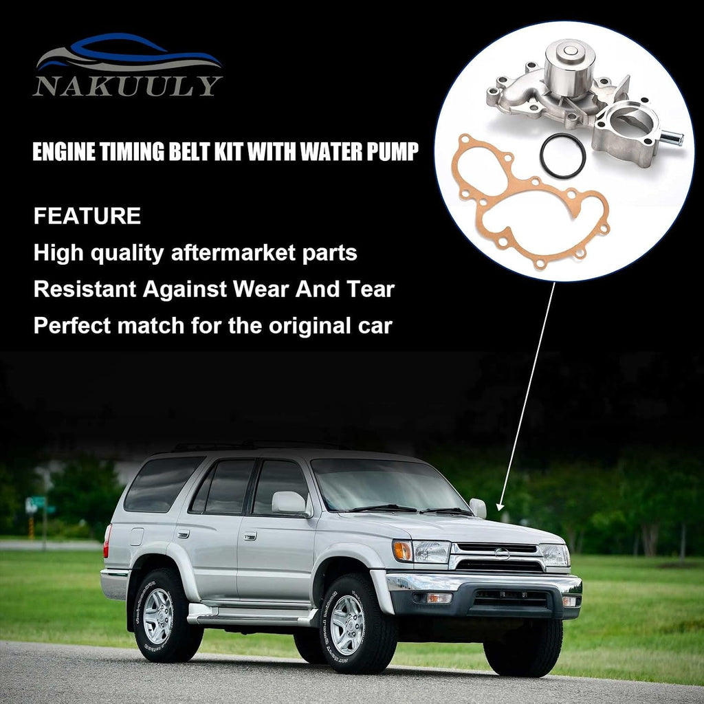 Timing Belt Kit with Water Pump for 1995-2004 Tacoma Tundra 4Runner 3.4L
