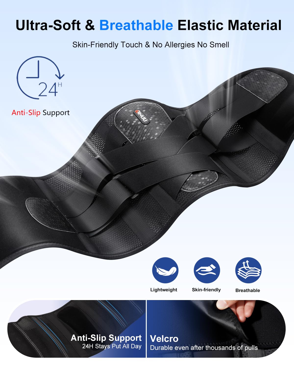 Back Brace for Women Men Lower Back Pain, Adjustable Lumbar Support Belt