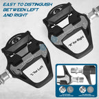 Road Bike Clipless Pedals Compatible with SPD-SL Cleats, 9/16-Inch