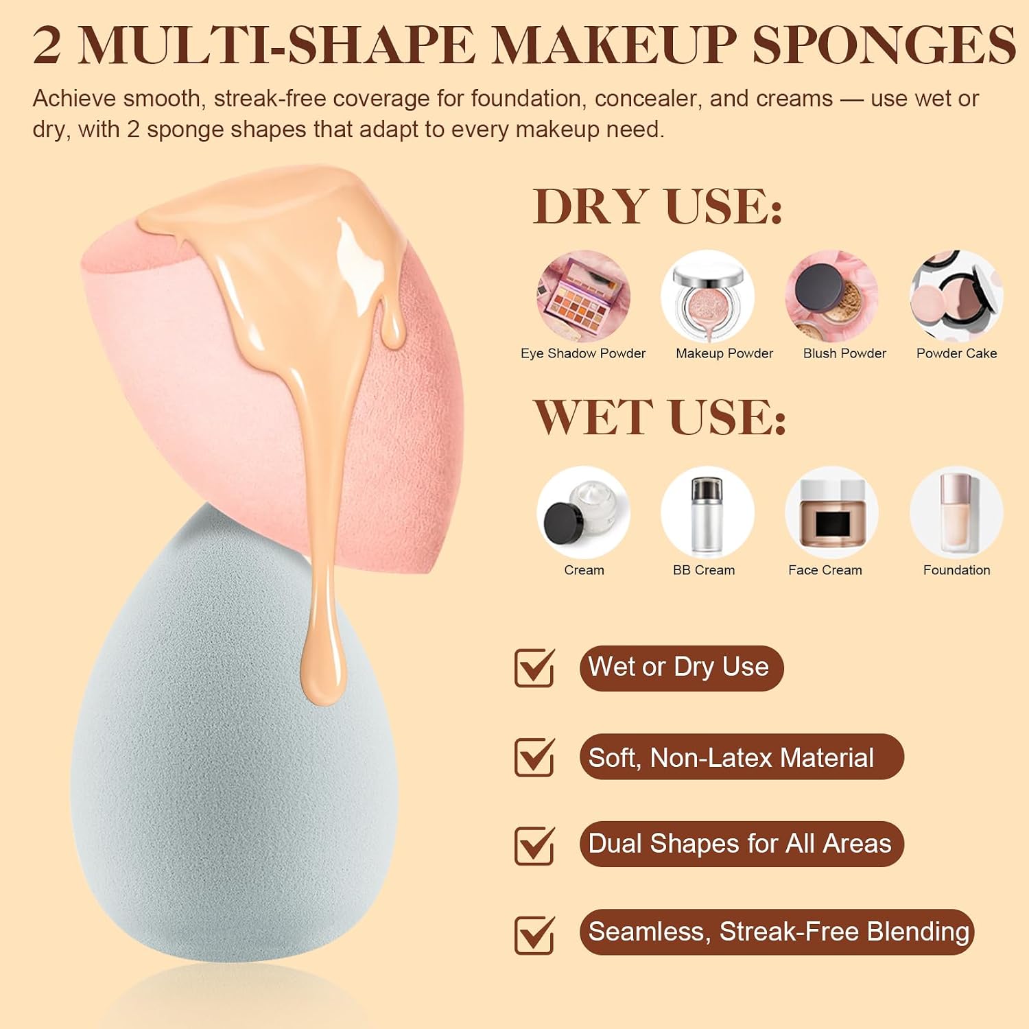 Makeup Brushes, 16Pcs Brush Kit Premium Synthetic Foundation Powder Contour Concealer Blush Highlighter Brush Set